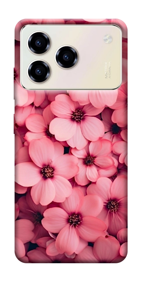 Чохол Pink flowers для ZTE Blade A76 4G