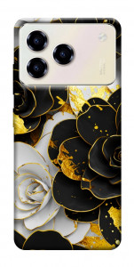 Чохол Flower black-white для ZTE Blade A76 4G