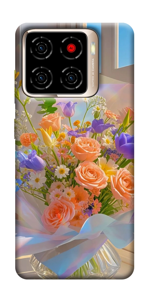 Чохол Яскравий букет для ZTE Blade A56