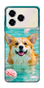 Чохол Swimming corgi для ZTE Blade A76 4G