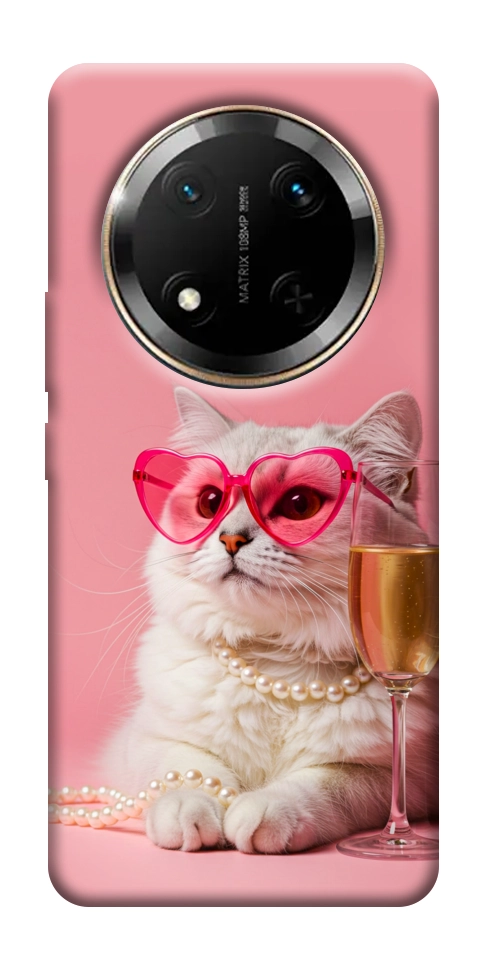 Чехол Pinky cat для Huawei Honor X9c