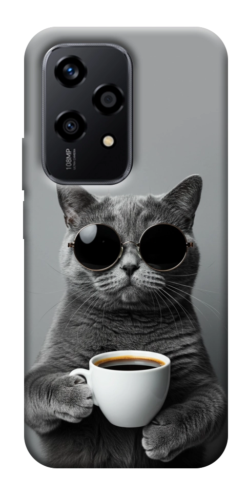 Чехол Grey cat coffee для Huawei Honor 200 Lite