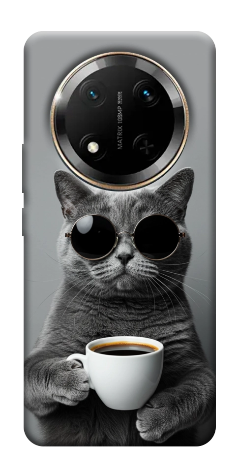 Чехол Grey cat coffee для Huawei Honor X9c