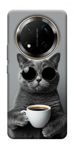 Чохол Grey cat coffee для Huawei Honor X9c
