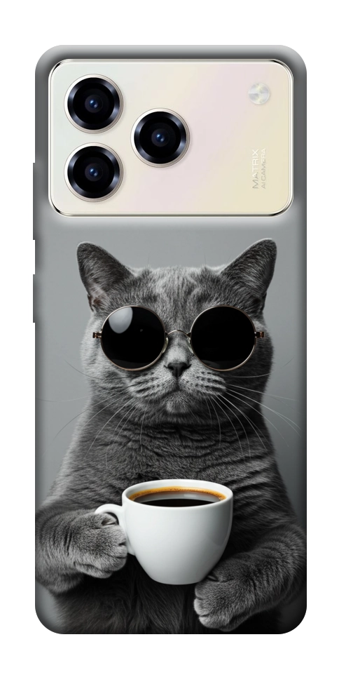 Чехол Grey cat coffee для ZTE Blade A76 4G