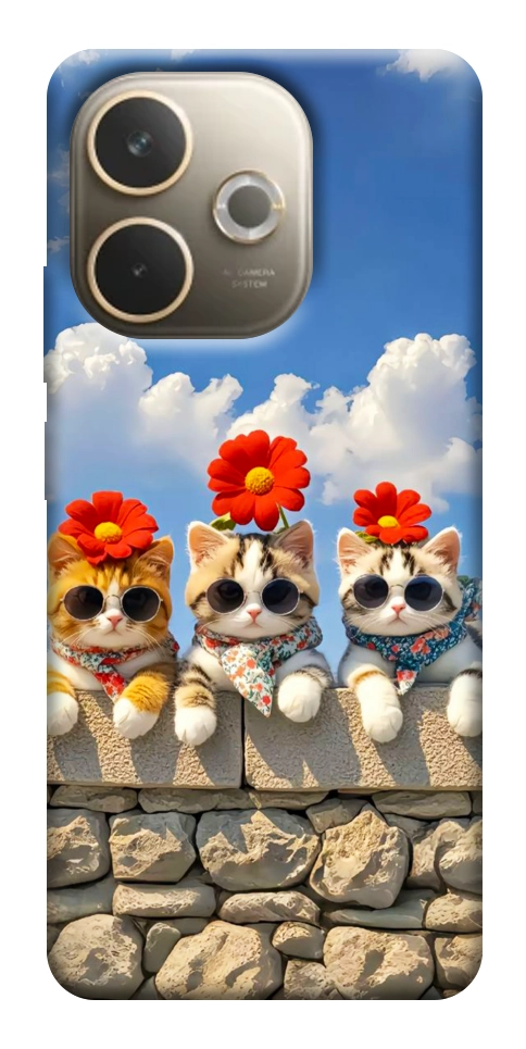 Чехол Flower cats для Oppo A5 Pro 4G