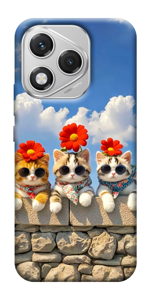 Чохол Flower cats для Huawei Honor 400 Lite