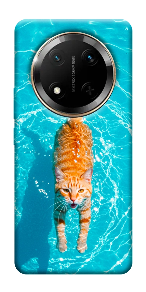 Чехол Cat swimming для Huawei Honor X9c