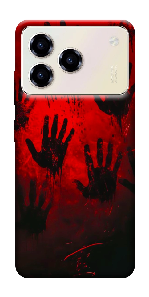 Чехол Bloody hands для ZTE Blade A76 4G