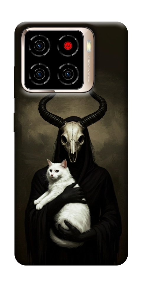 Чехол Creature with cat для ZTE Blade A56