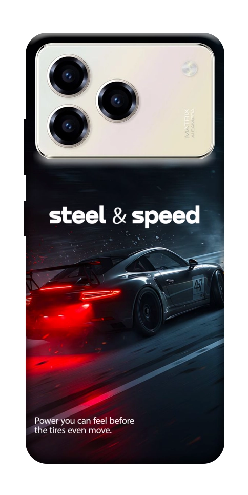 Чехол Black and red care для ZTE Blade A76 4G