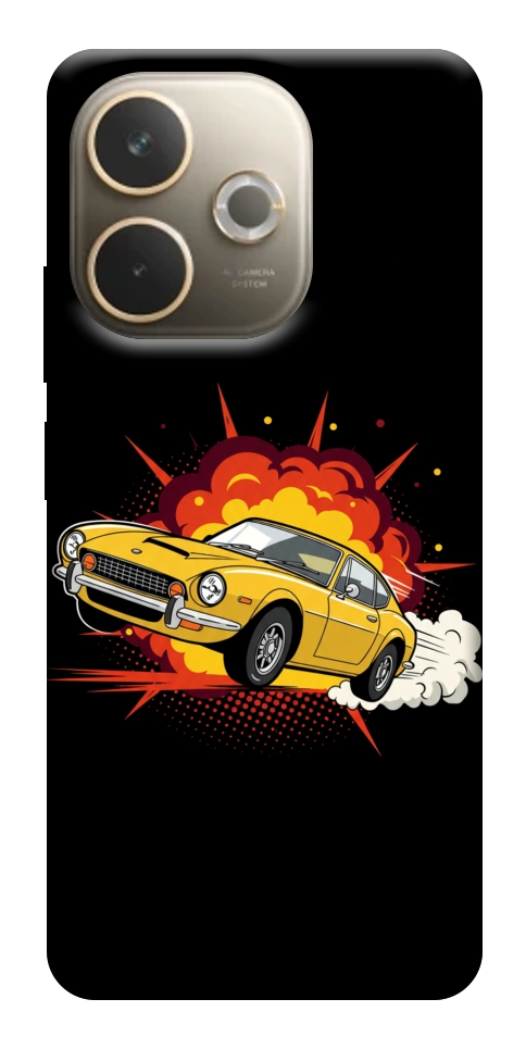 Чехол Retro comics car black для Oppo A5 Pro 4G