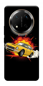 Чехол Retro comics car black для Huawei Honor X9c