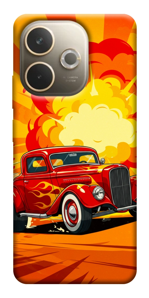 Чехол Retro comics car для Oppo A5 Pro 4G