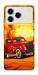 Чехол Retro comics car для ZTE Blade A76 4G