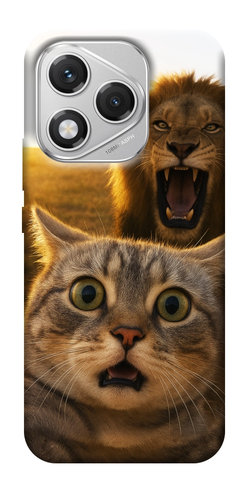 Чехол Shocked cat and lion для Huawei Honor 400 Lite