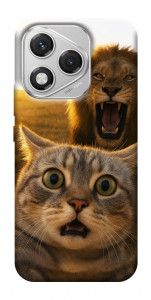 Чехол Shocked cat and lion для Huawei Honor 400 Lite