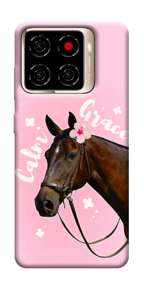 Чехол Horse with flower для ZTE Blade A56