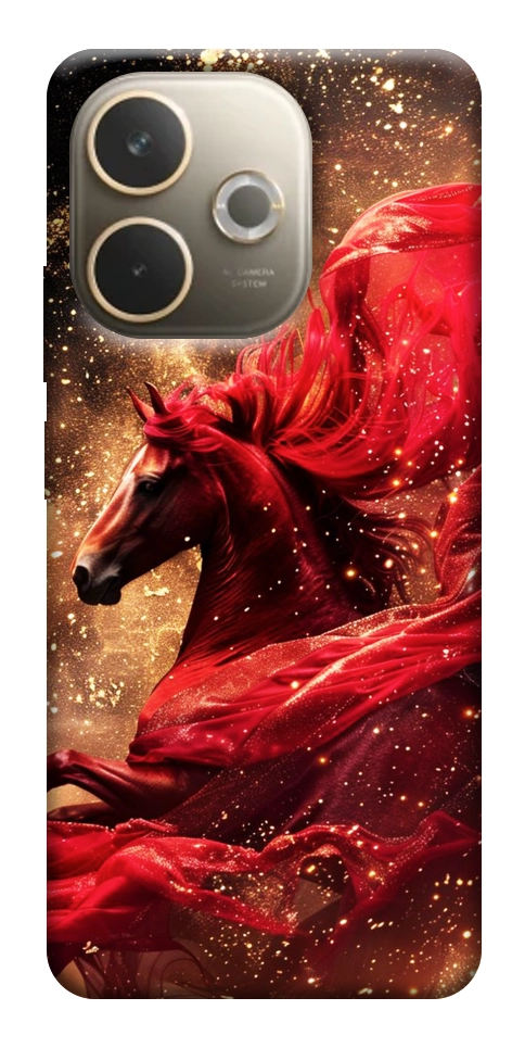 Чехол Red sparkles Horse для Oppo A5 Pro 4G