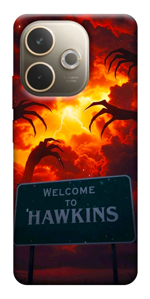 Чехол Welcome to hawkins для Oppo A5 Pro 4G