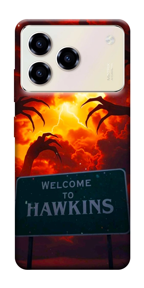 Чехол Welcome to hawkins для ZTE Blade A76 4G