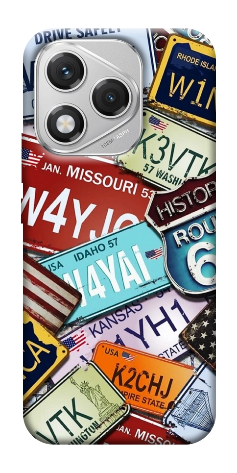 Чехол License plate для Huawei Honor 400 Lite