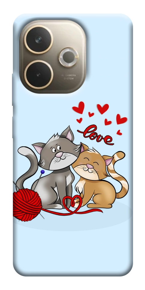 Чехол Два кота Love для Oppo A5 Pro 4G