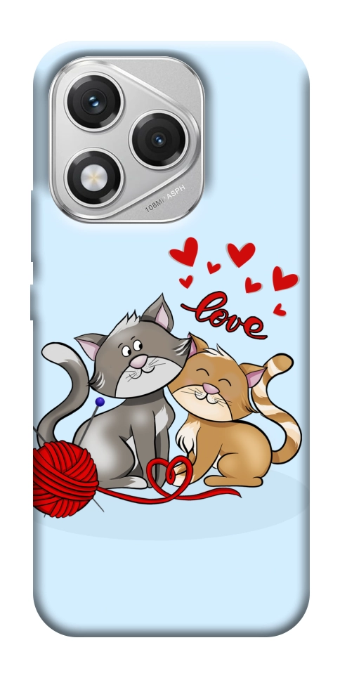 Чехол Два кота Love для Huawei Honor 400 Lite