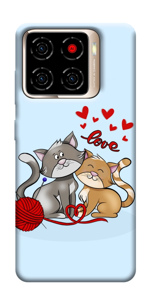 Чехол Два кота Love для ZTE Blade A56