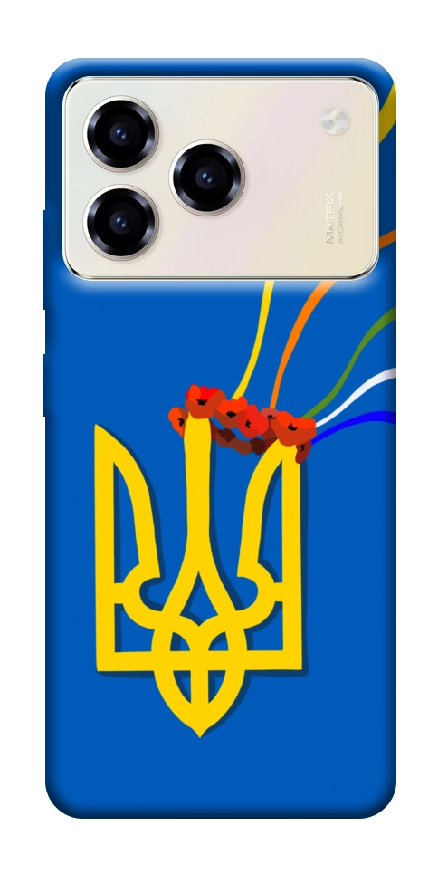 Чехол Квітучий герб для ZTE Blade A76 4G