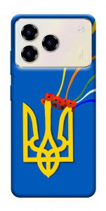 Чохол Квітучий герб для ZTE Blade A76 4G