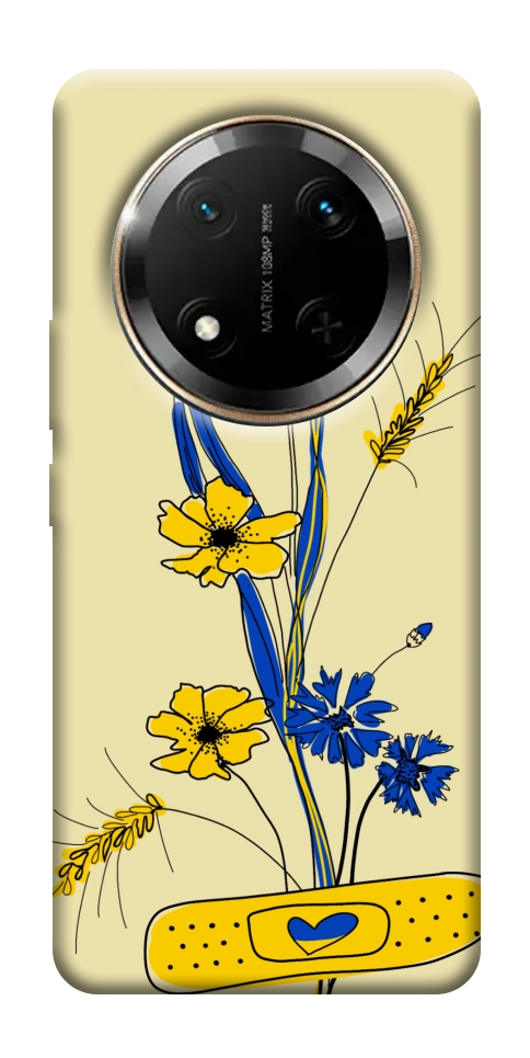 Чехол Українські квіточки для Huawei Honor X9c