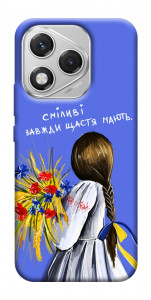 Чехол Сміливі завжди щастя мають для Huawei Honor 400 Lite