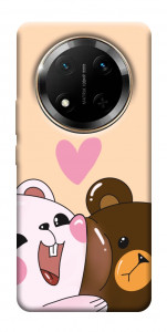 Чехол Медвежата для Huawei Honor X9c