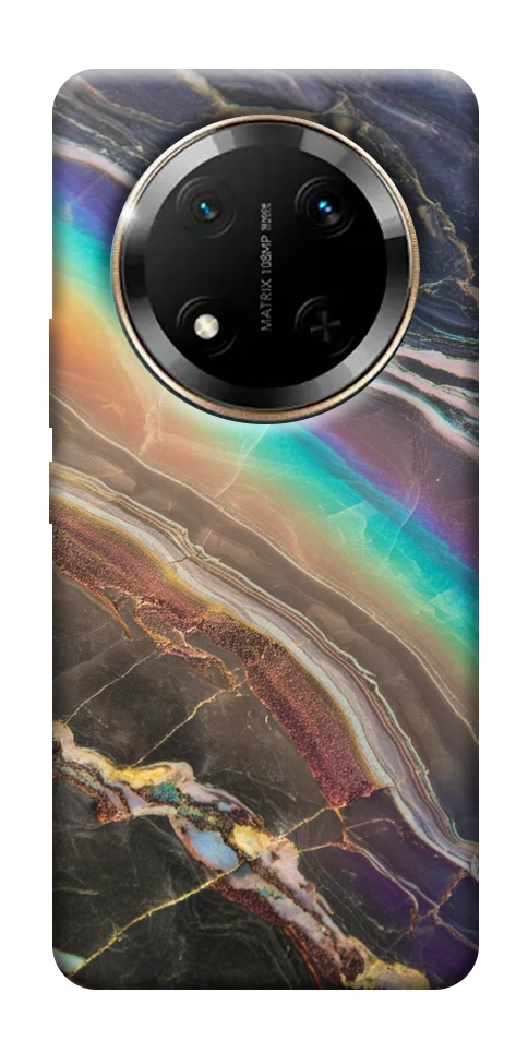 Чехол Радужный мрамор для Huawei Honor X9c