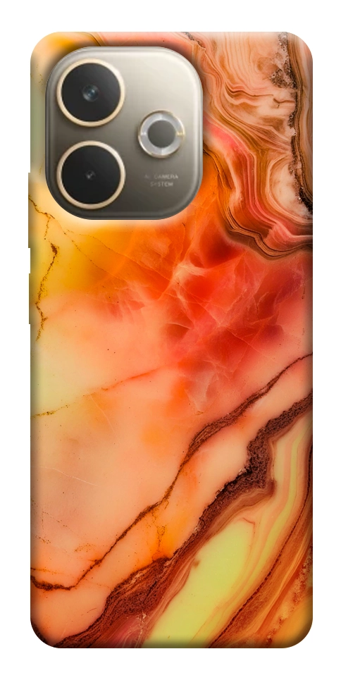 Чехол Красный коралл мрамор для Oppo A5 Pro 4G