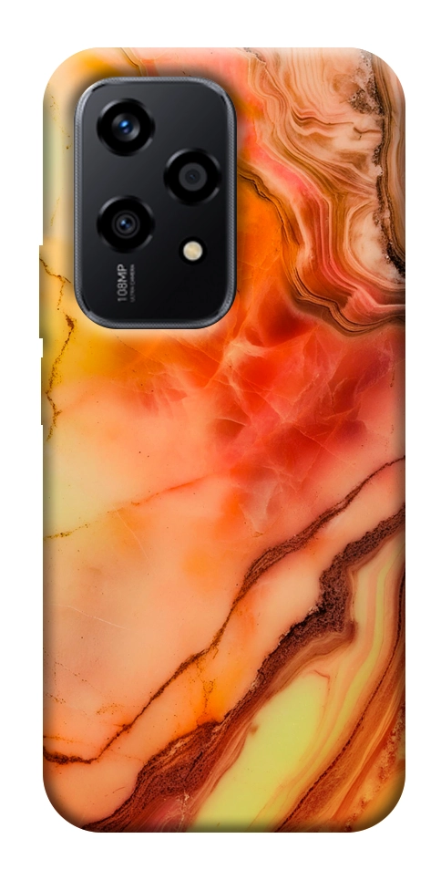 Чехол Красный коралл мрамор для Huawei Honor 200 Lite