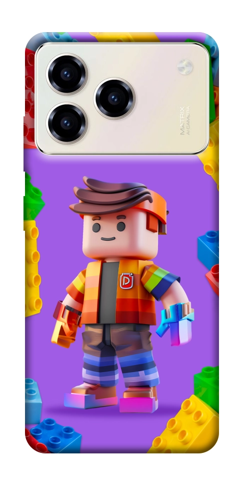 Чехол Colorful constructor для ZTE Blade A76 4G