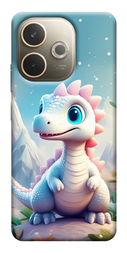 Чехол Белый дракоша для Oppo A5 Pro 4G