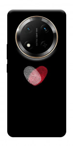 Чехол Fingerprint heart для Huawei Honor X9c