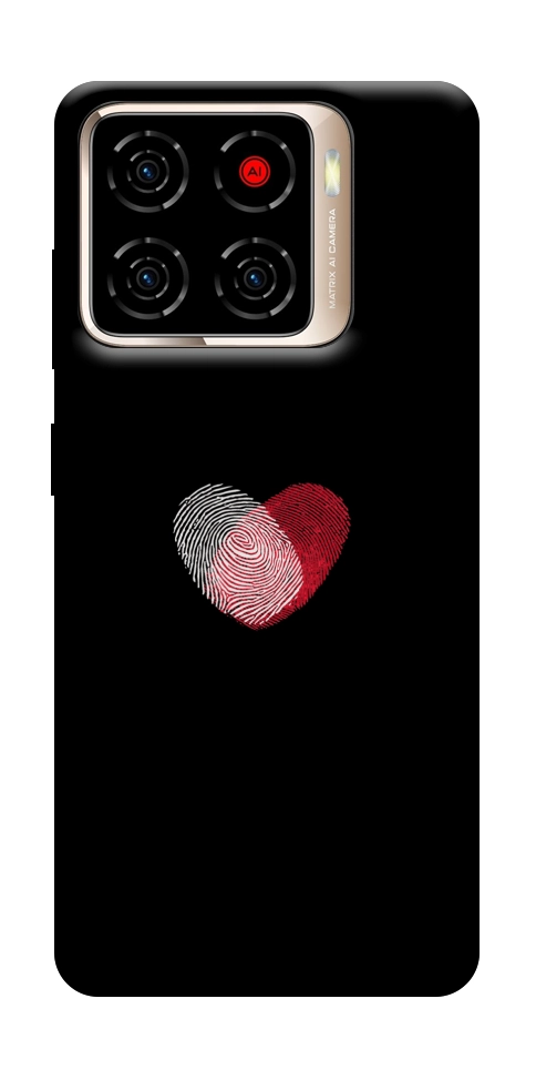 Чехол Fingerprint heart для ZTE Blade A56