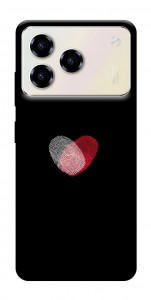 Чохол Fingerprint heart для ZTE Blade A76 4G