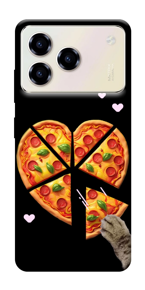 Чехол Pizza Love Cat для ZTE Blade A76 4G