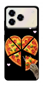 Чохол Pizza Love Cat для ZTE Blade A76 4G