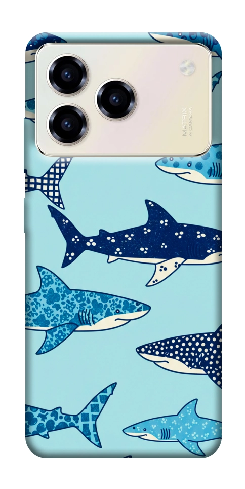 Чохол Shark pattern для ZTE Blade A76 4G
