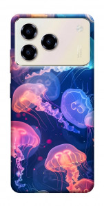 Чохол Neon jellyfishes для ZTE Blade A76 4G