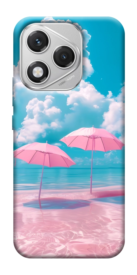 Чехол Розовые зонтики для Huawei Honor 400 Lite