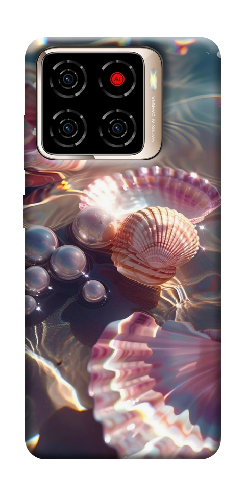 Чехол Яркие ракушки для ZTE Blade A56