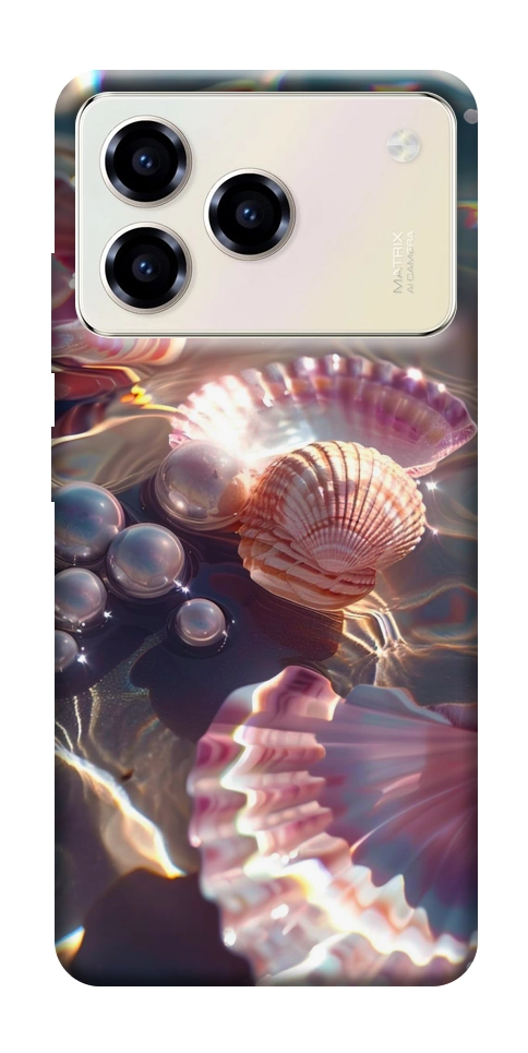 Чехол Яркие ракушки для ZTE Blade A76 4G
