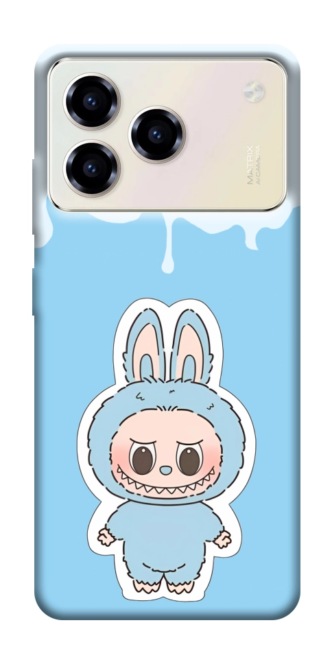 Чехол Labubu blue для ZTE Blade A76 4G